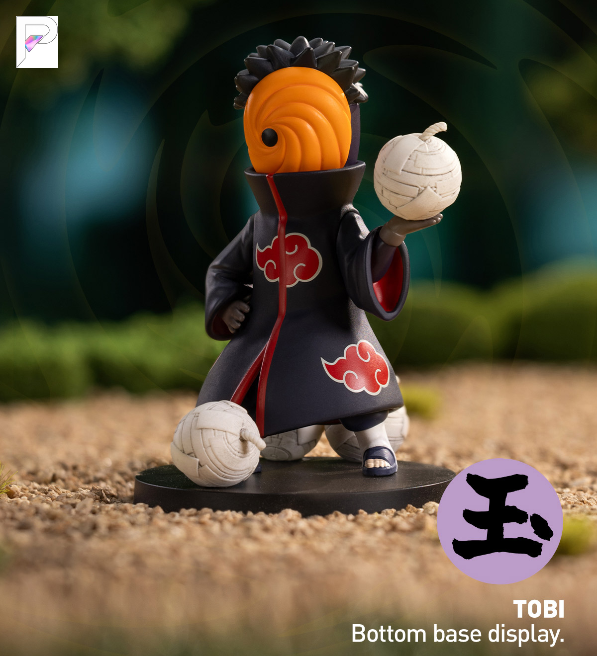 POP MART Naruto Shippuden Battle Against Akatsuki - Tobi, official product detail image with PAKRA logo
