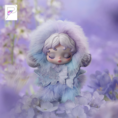 POP MART SKULLPANDA L'impressionnisme - Lightning Plush Pendant, official styled product detail image with PAKRA logo