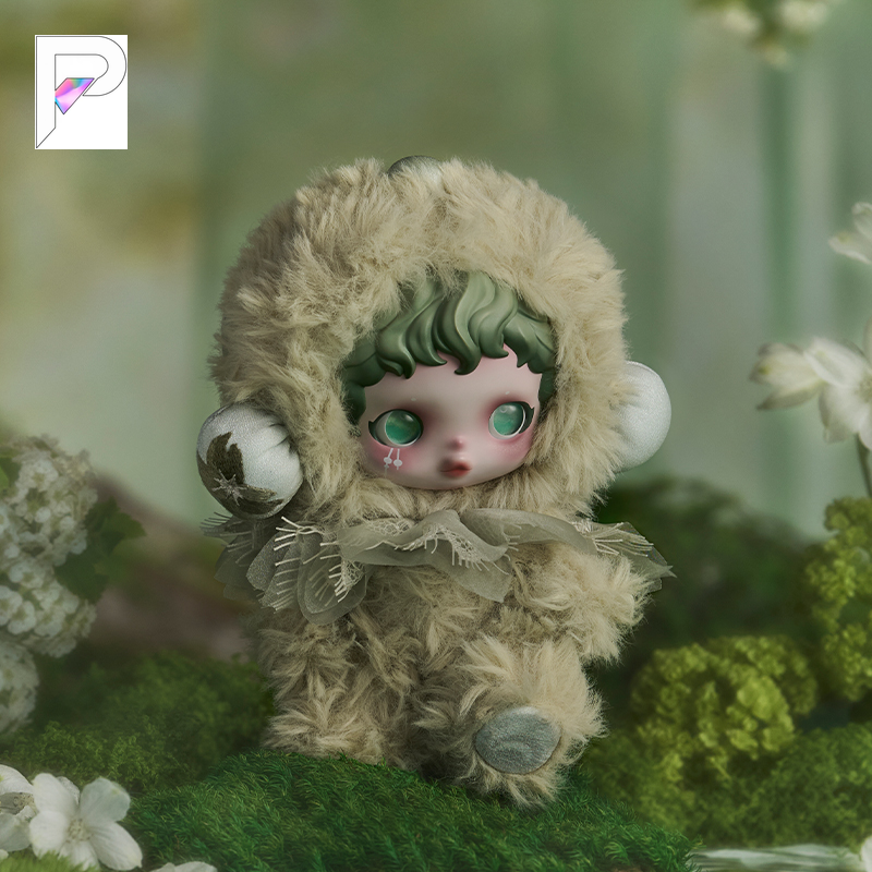 POP MART SKULLPANDA L'impressionnisme - Pond Plush Pendant, official styled product detail image with PAKRA logo
