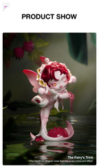 POP MART SKULLPANDA Petals in Four Acts - The Fairy's Trick, official product detail image with PAKRA logo
