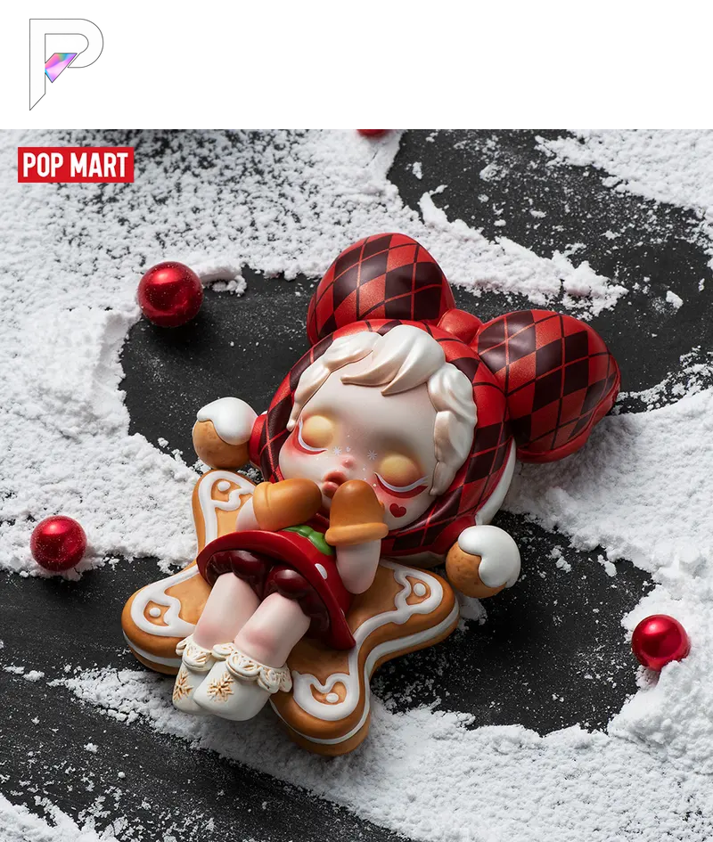 POP MART SKULLPANDA Tell Me What You Want - Baking Best Wishes, official product detail image with PAKRA logo