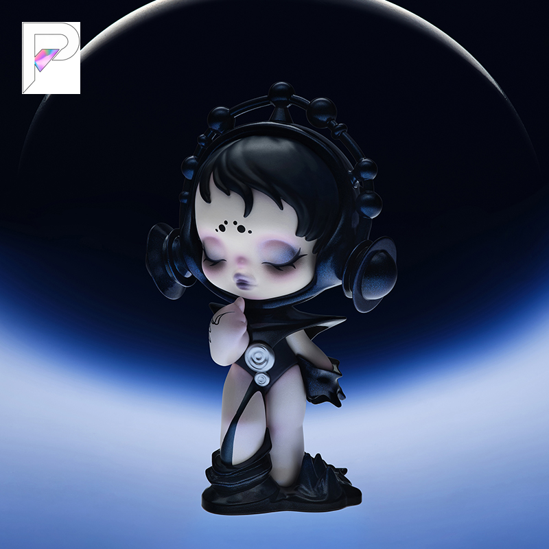 POP MART SKULLPANDA The Sound - The Terror, official styled product detail image with PAKRA logo