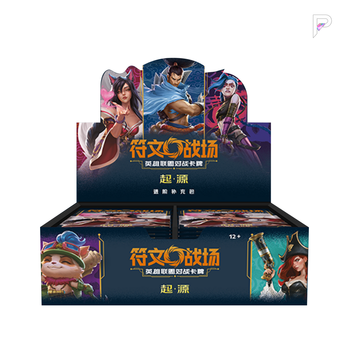 Riftbound Origins Jumbo Booster Box - Simplified Chinese, one box of 12 packs, with PAKRA logo