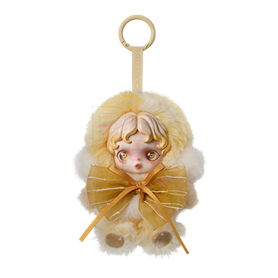 POP MART SKULLPANDA L'impressionnisme - Dawn Plush Pendant selected plush doll pendant on white