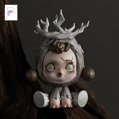 SKULLPANDA The Ink Plum Blossom The Root, official styled product detail image with PAKRA logo