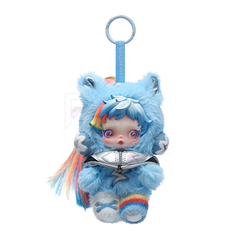 POP MART SKULLPANDA x My Little Pony - Rainbow Dash Plush Pendant selected plush doll pendant on white
