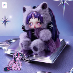 POP MART SKULLPANDA x My Little Pony Twilight Sparkle, official styled product detail image with PAKRA logo