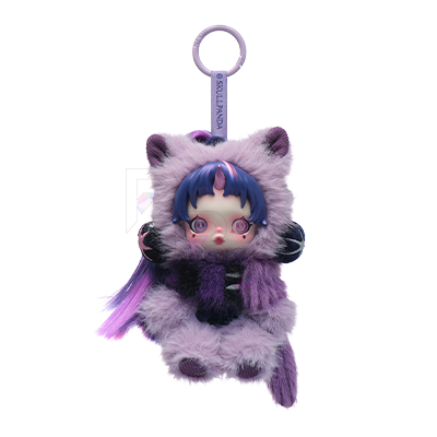 POP MART SKULLPANDA x My Little Pony - Twilight Sparkle Plush Pendant selected plush doll pendant on white