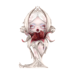 POP MART SKULLPANDA Petals in Four Acts - The Crown in Ashes individual figure on white