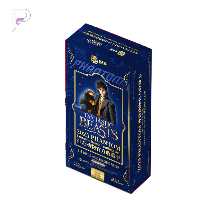Kakawow 2025 PHANTOM Fantastic Beasts Collectible Card Box — official complete box on white with PAKRA logo