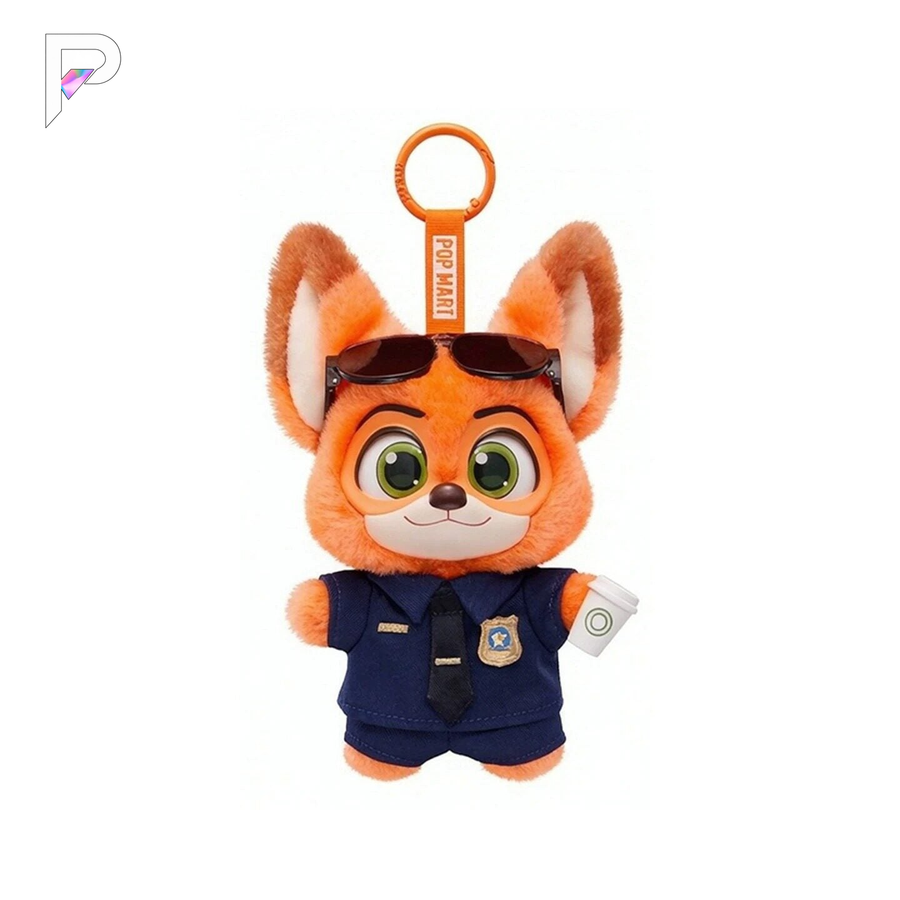 POP MART Zootopia Ace Duo - Officer Nick selected character plush pendant