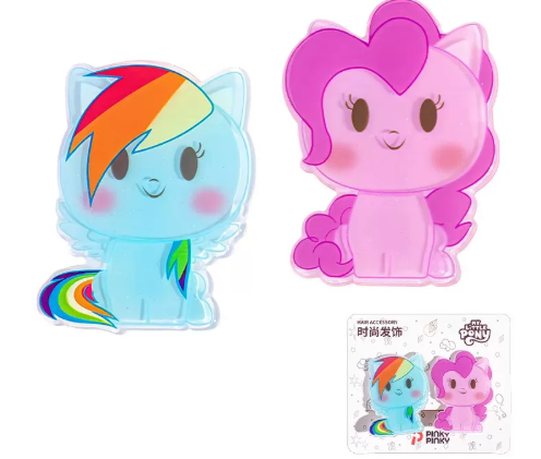 Pinky Pinky My Little Pony Style 02 hair accessory set with Rainbow Dash, Pinkie Pie