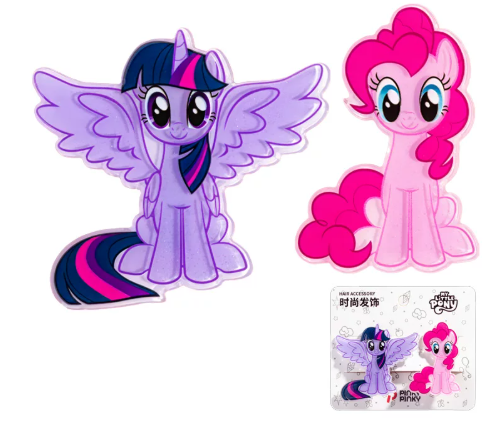 Pinky Pinky My Little Pony Style 07 hair accessory set with Twilight Sparkle, Pinkie Pie