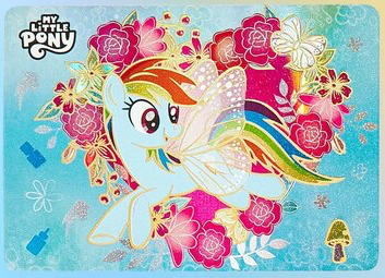 Rainbow Dash - PMPM x My Little Pony Valentine Flowering Rose collaboration single card