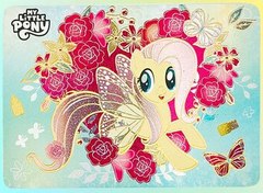 Fluttershy - PMPM x My Little Pony Valentine Flowering Rose collaboration single card