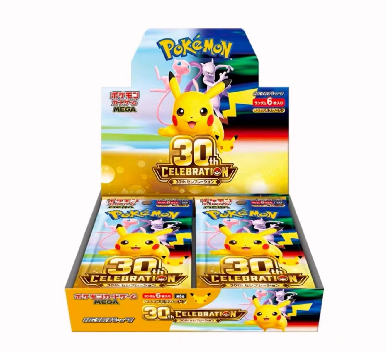 Japanese Pokemon TCG 30th Celebration M6a booster display box