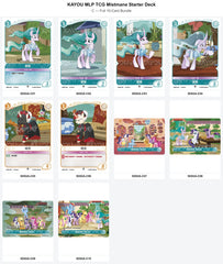 TCG-SD02A-C-BUNDLE Full 10-Card Bundle KAYOU MLP TCG Mistmane Starter Deck C