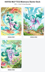 TCG-SD02A-CR-BUNDLE Full 3-Card Bundle KAYOU MLP TCG Mistmane Starter Deck CR
