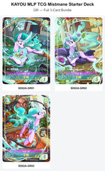 TCG-SD02A-GR-BUNDLE Full 3-Card Bundle KAYOU MLP TCG Mistmane Starter Deck GR